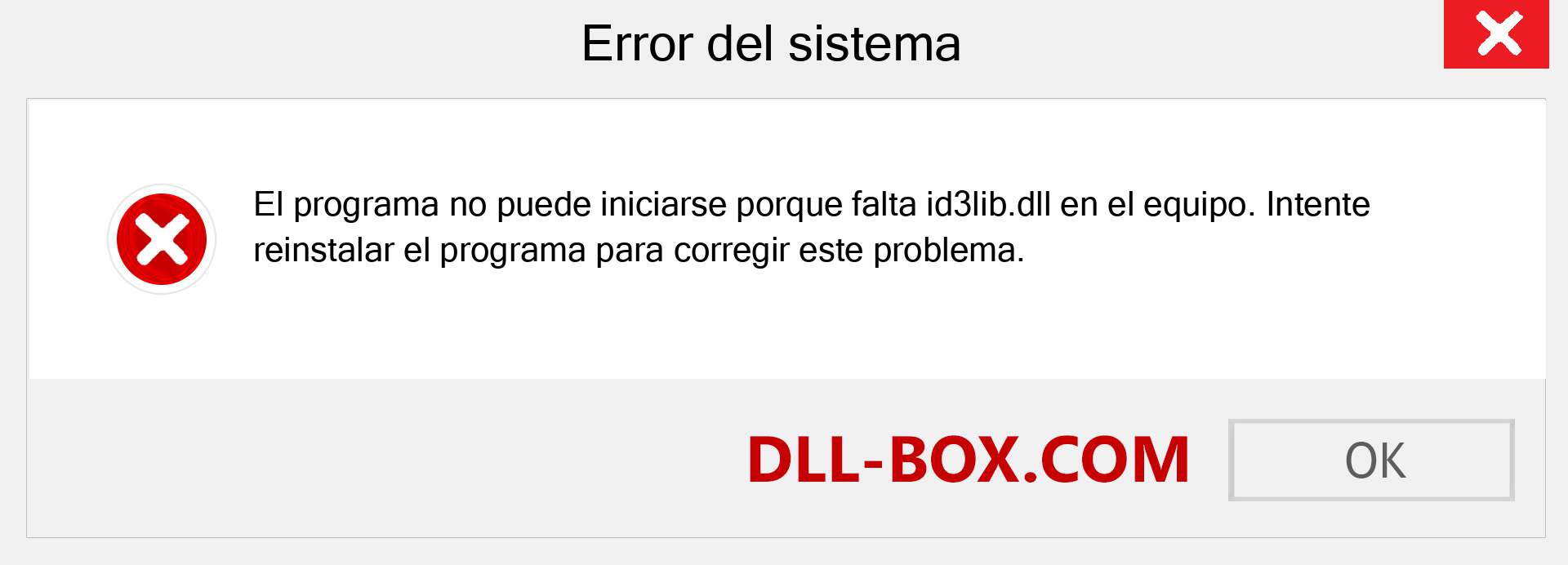 ¿Falta el archivo id3lib.dll ?. Descargar para Windows 7, 8, 10 - Corregir id3lib dll Missing Error en Windows, fotos, imágenes